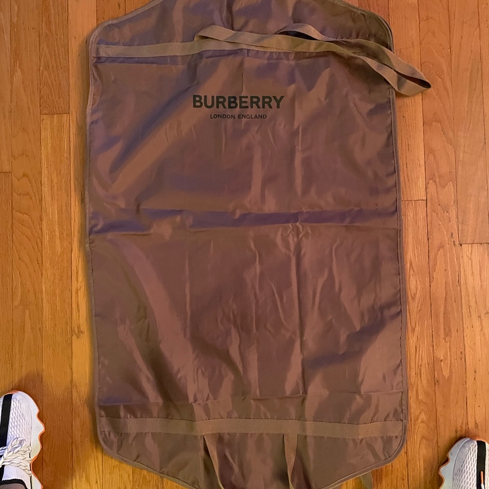 Burberry zip up large jacket garment bag